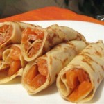 Блинчики с семгой